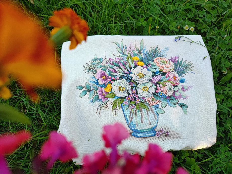 Exotic Bouquet - PDF Cross Stitch Pattern