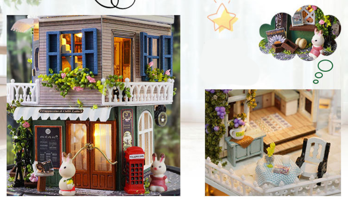 Miniature Wizardi Roombox Kit - Look For A Star Dollhouse Kit