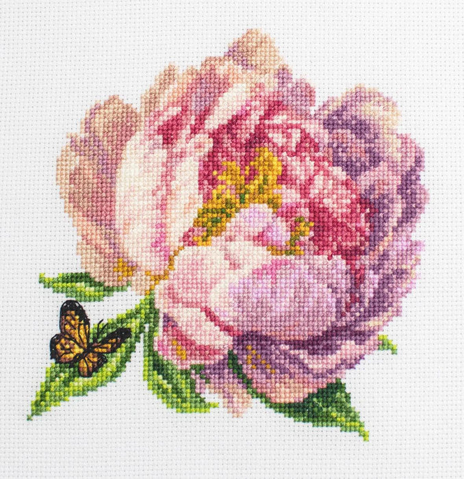 Rozella Peony BC206l Counted Cross-Stitch Kit - Wizardi