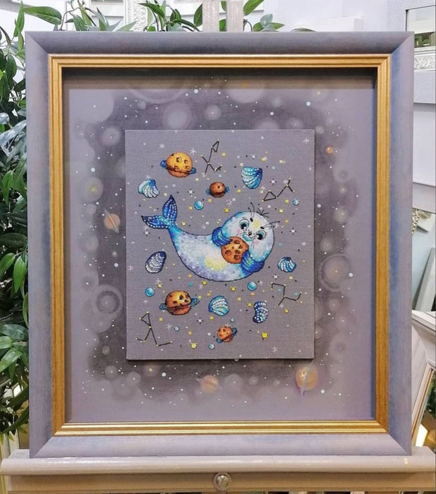 Space seal - PDF Cross Stitch Pattern