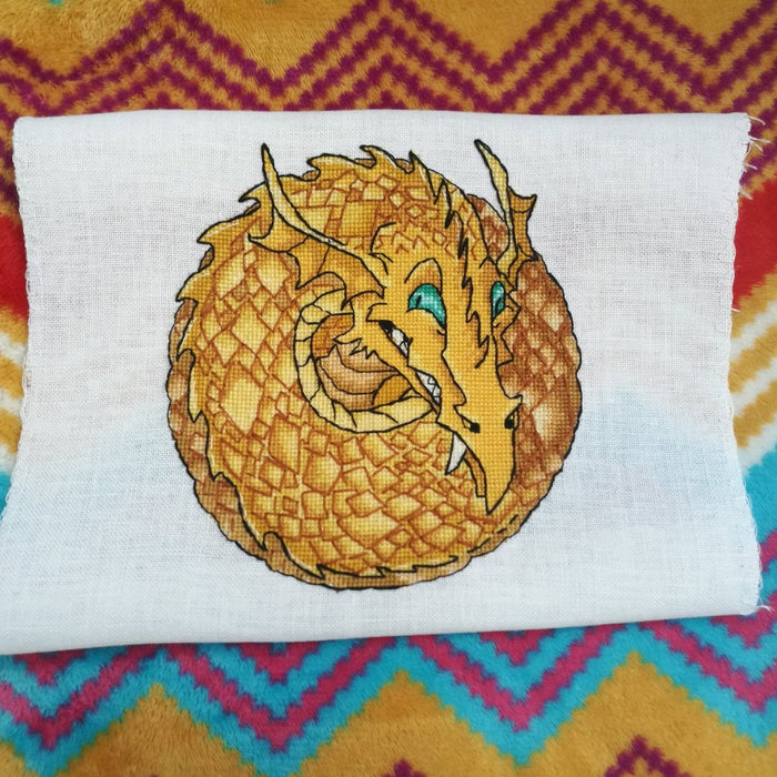 Dragon. Need a light? - PDF Cross Stitch Pattern