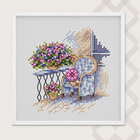 Summer Porch - PDF Cross Stitch Pattern