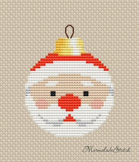 Santa Bauble - PDF Cross Stitch Pattern