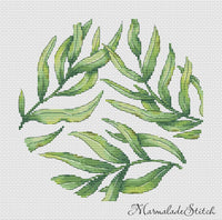 Green Harmony - PDF Cross Stitch Pattern