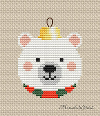 Bear Bauble - PDF Cross Stitch Pattern