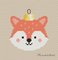 Fox Bauble - PDF Cross Stitch Pattern