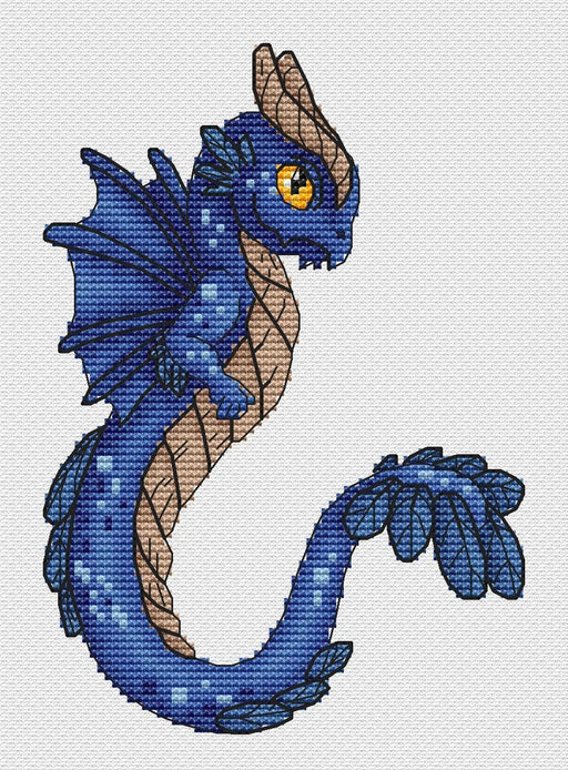 Sea dragon - PDF Cross Stitch Pattern - Wizardi