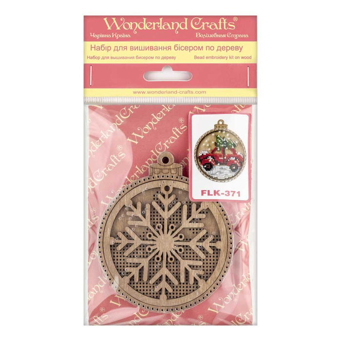 Set for embroidery with beads on wood FLK-371 - Wizardi