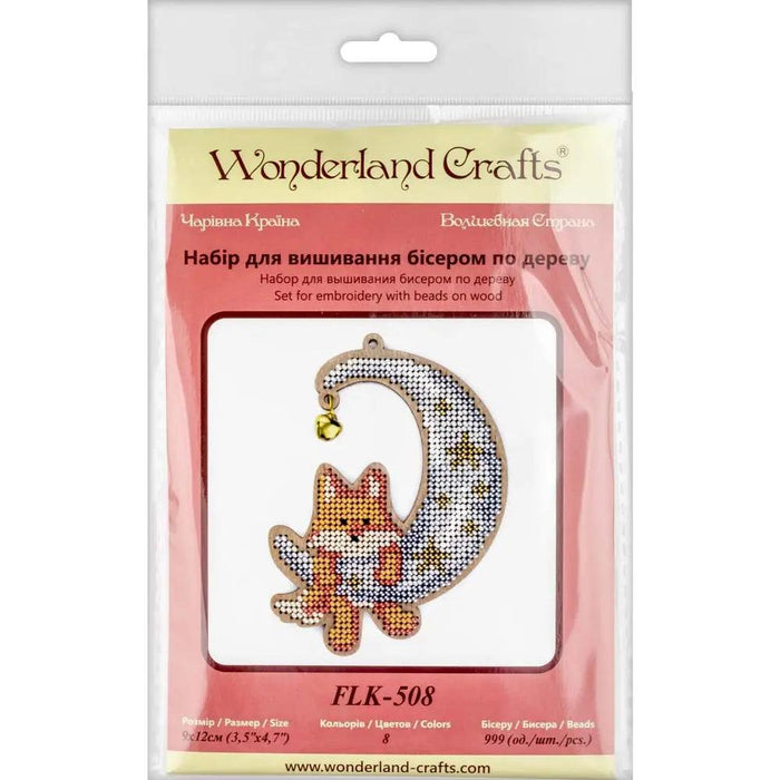 Set for embroidery with beads on wood FLK-508 - Wizardi