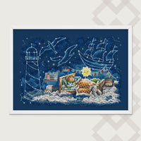 Night Dreams: Ships - PDF Cross Stitch Pattern