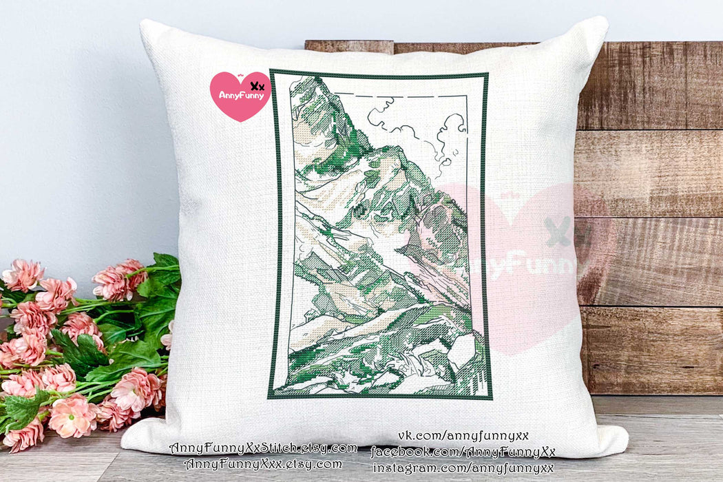 Sketch. Mountain - PDF Cross Stitch Pattern