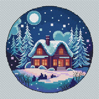 A Frosty Evening - PDF Cross Stitch Pattern