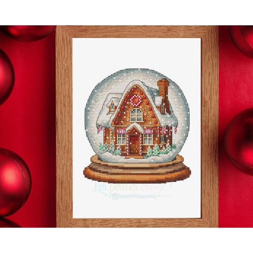 Snowball Gingerbread House - PDF Cross Stitch Pattern - Wizardi