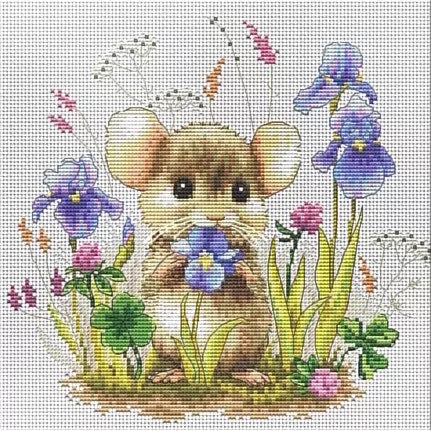Mouse M-0331 cross stitch kit (source: stitcher.co.uk)