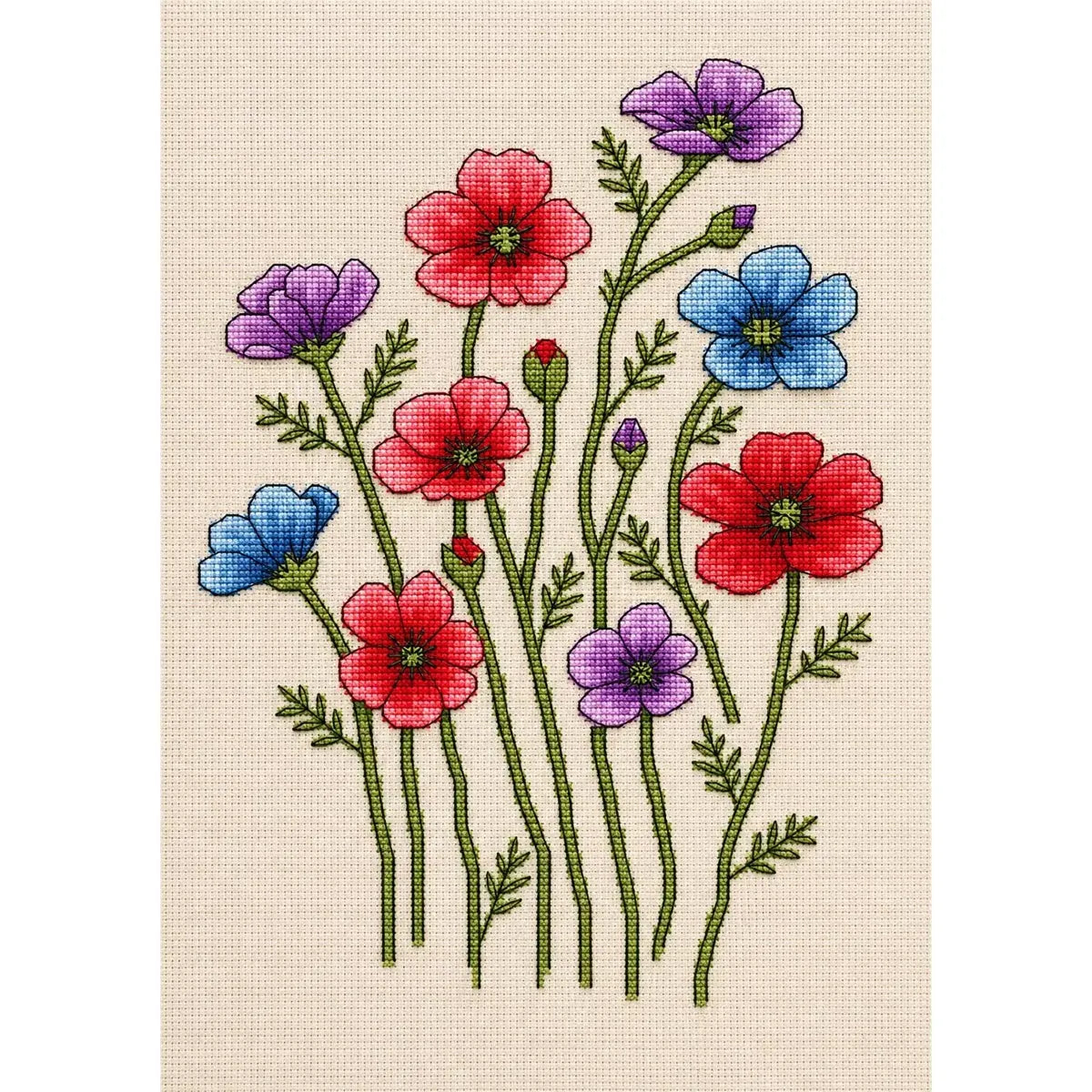 Decorative Poppies M-0412 cross stitch kit (source: stitcher.co.uk)