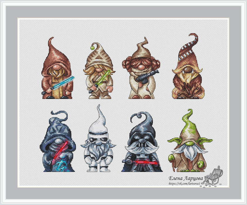 Star Wars Dwarfs - PDF Cross Stitch Pattern - Wizardi