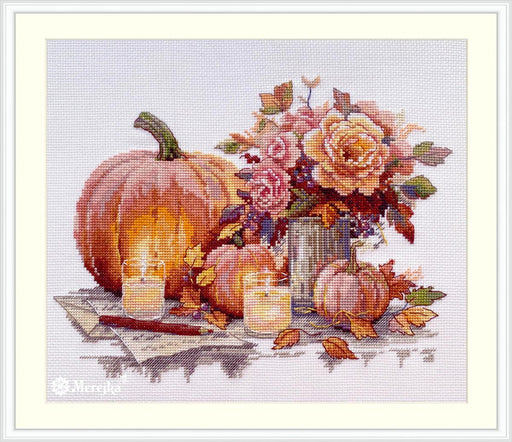 Still Life with Pumpkins K-241A Counted Cross-Stitch Kit - Wizardi
