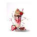 Strawberry Milshake - PDF Cross Stitch Pattern - Wizardi