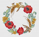 Summer wreath - PDF Cross Stitch Pattern - Wizardi