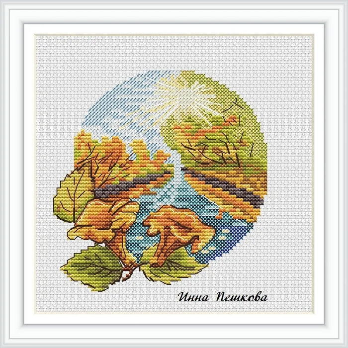 Chanterelles - PDF Cross Stitch Pattern