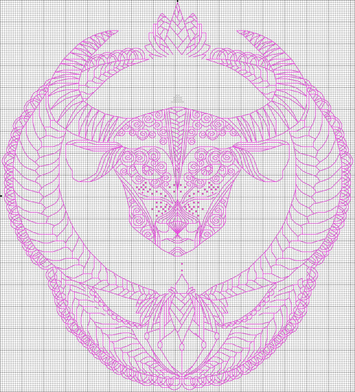 Taurus - PDF Cross Stitch Pattern - Wizardi