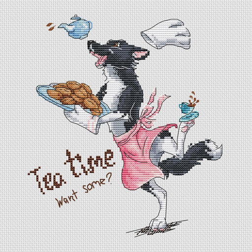 Tea Time - PDF Cross Stitch Pattern - Wizardi