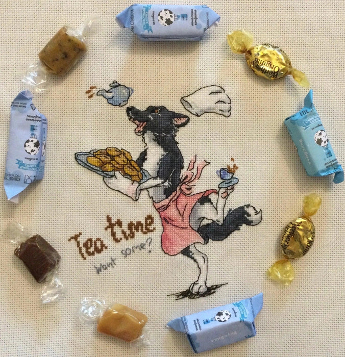 Tea Time - PDF Cross Stitch Pattern - Wizardi