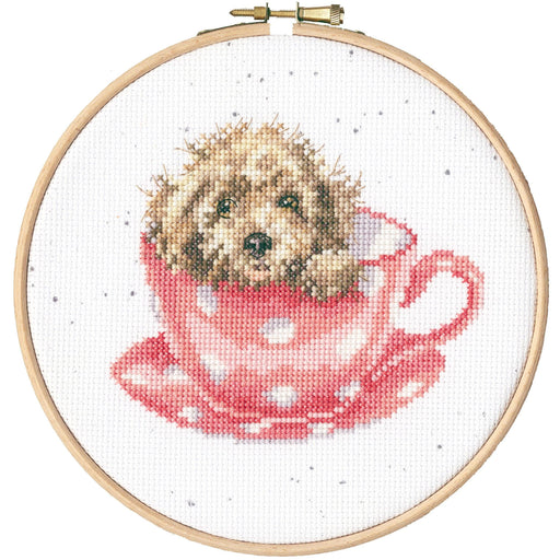 Teacup Pup XHD119P Counted Cross Stitch Kit - Wizardi
