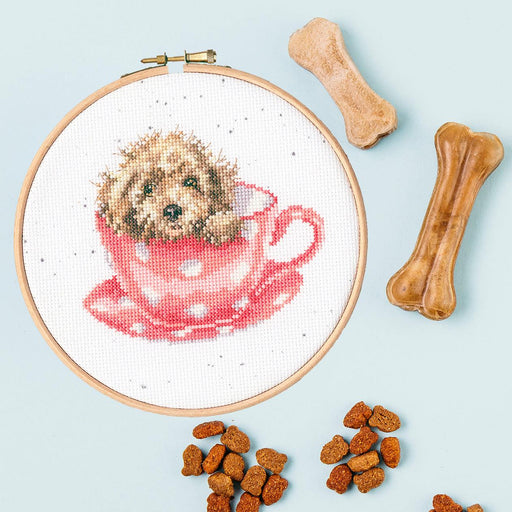 Teacup Pup XHD119P Counted Cross Stitch Kit - Wizardi