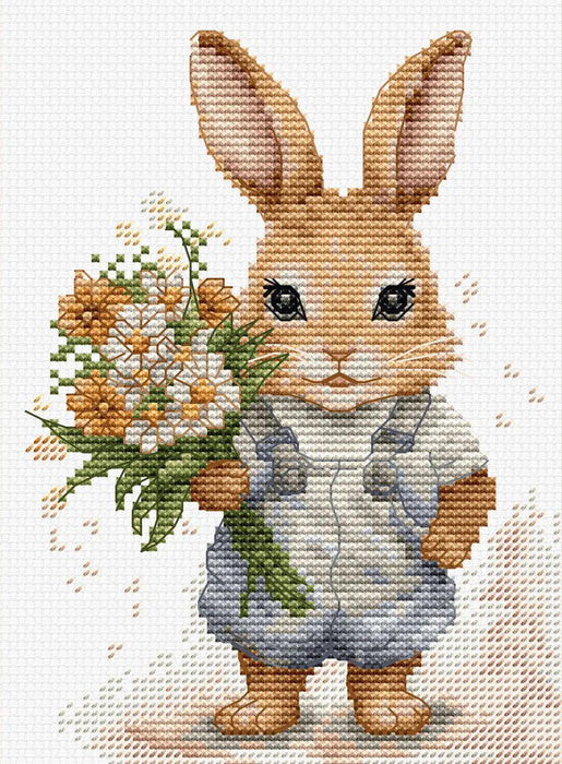 The Bunny's Surprise B1409L Counted Cross-Stitch Kit - Wizardi