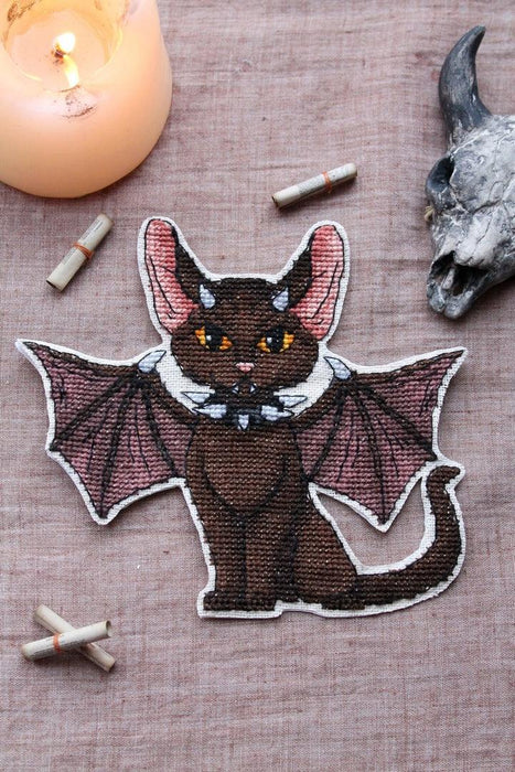 The Demon Cat - PDF Cross Stitch Pattern - Wizardi