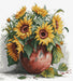 The Sunflowers B7021L Counted Cross-Stitch Kit - Wizardi