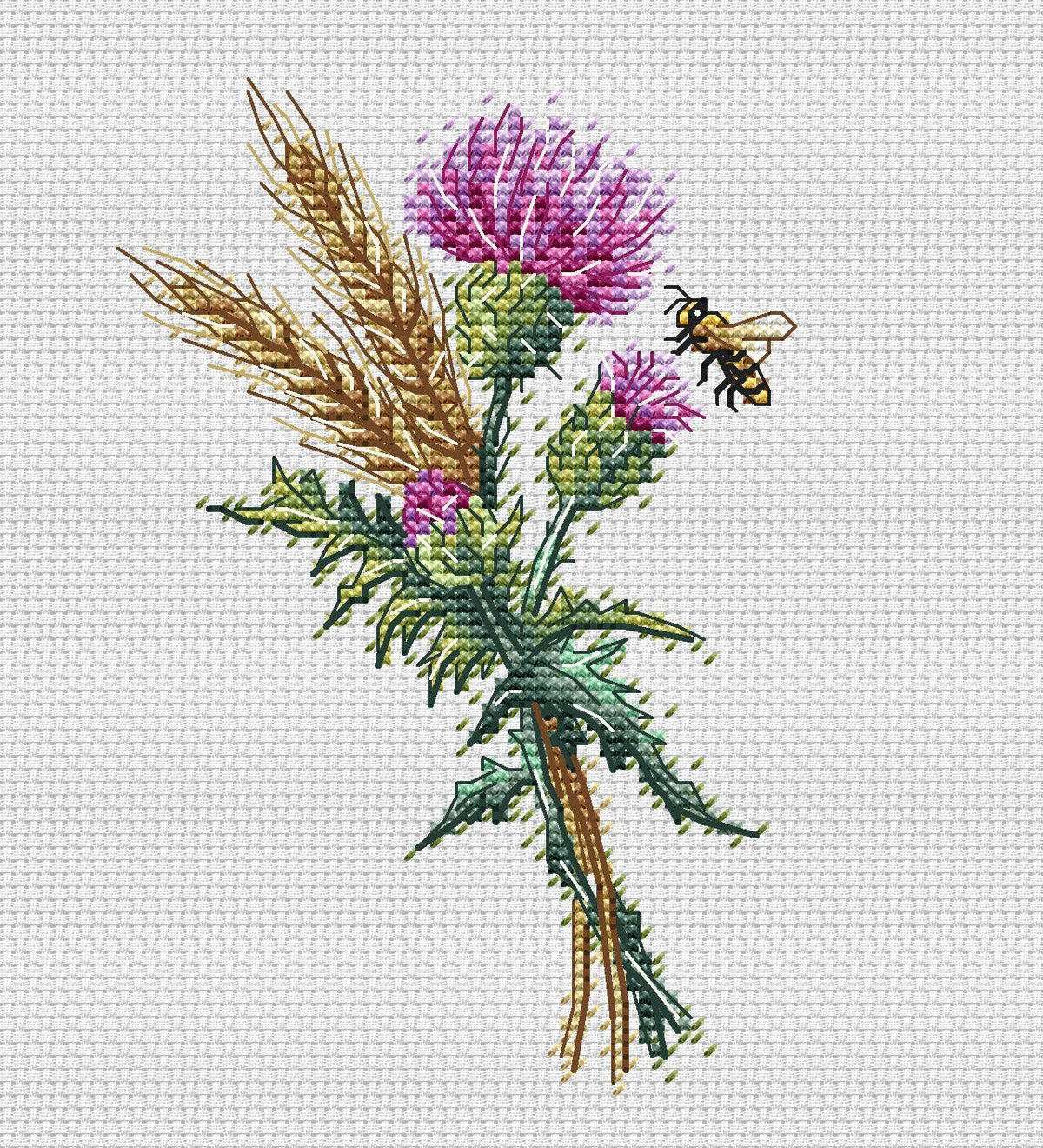 Thistle - PDF Cross Stitch Pattern – Wizardi