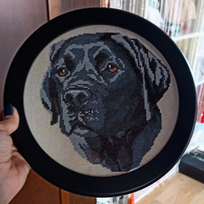 Black Labrador Retriever - PDF Cross Stitch Pattern