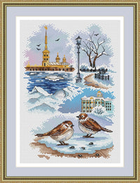 Winter in St. Petersburg - PDF Cross Stitch Pattern