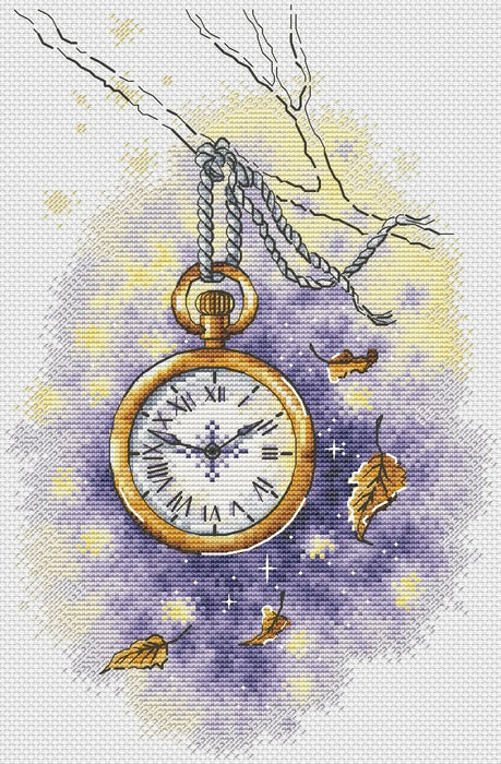 Autumn on the Clock - PDF Cross Stitch Pattern