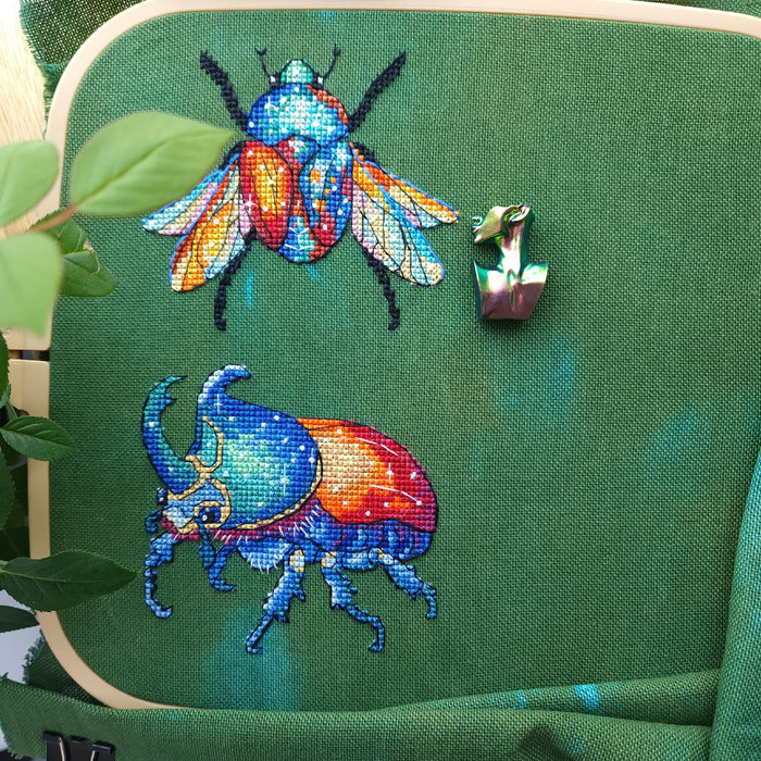 Cosmo the Goliath Beetle - PDF Cross Stitch Pattern