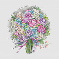 Watercolor splatter - PDF Cross Stitch Pattern - Wizardi