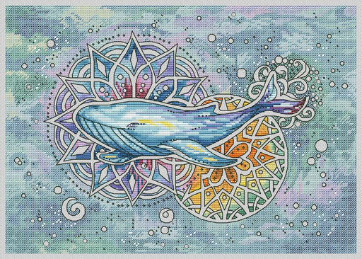 Whale - PDF Cross Stitch Pattern - Wizardi