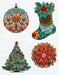 Winter Decorations JK042L Counted Cross-Stitch Kit - Wizardi