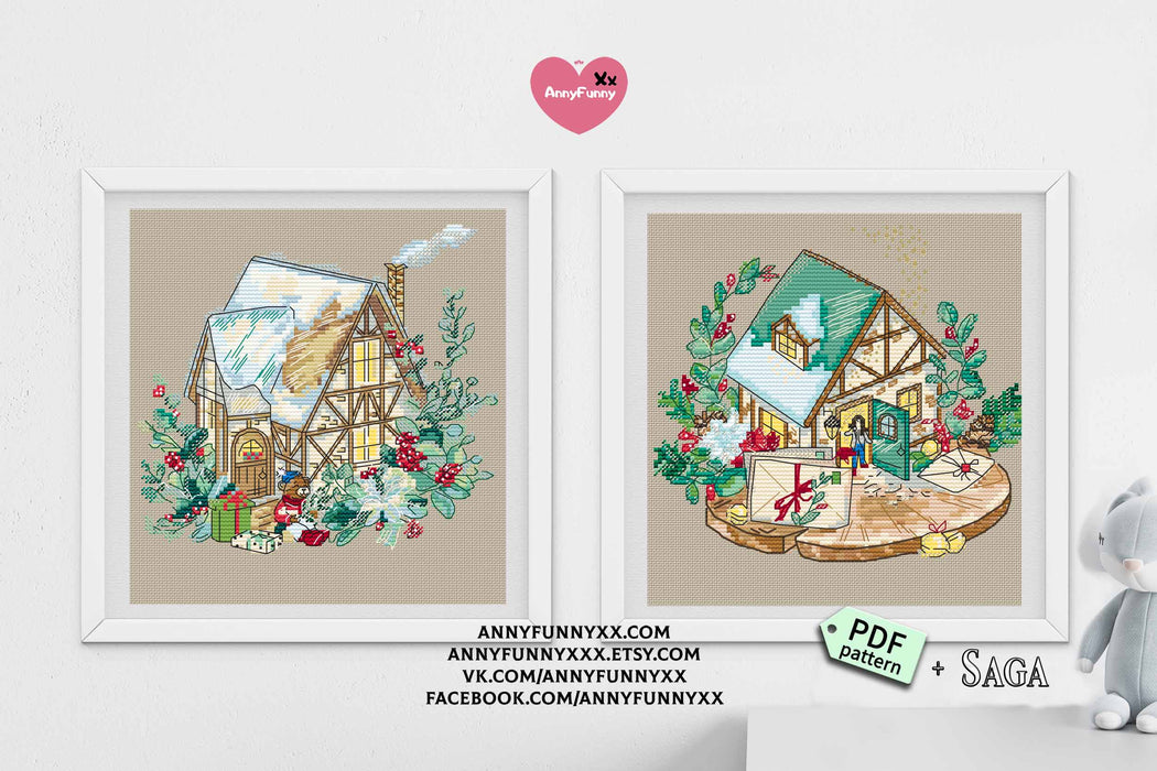 Gingerbread House 2 - PDF Cross Stitch Pattern