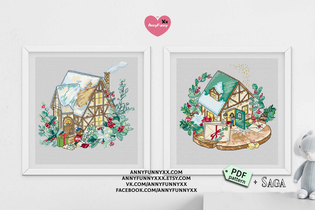 Gingerbread House - PDF Cross Stitch Pattern