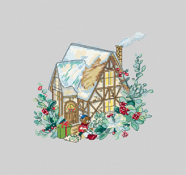 Gingerbread House - PDF Cross Stitch Pattern