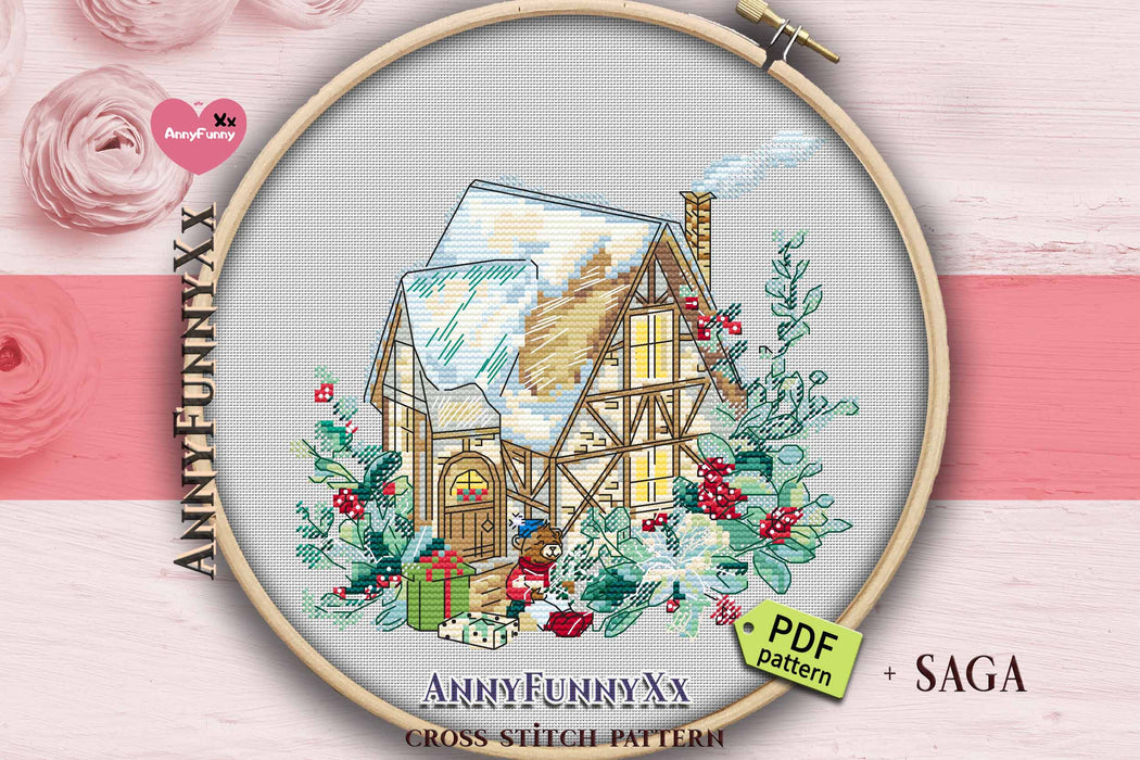 Gingerbread House - PDF Cross Stitch Pattern