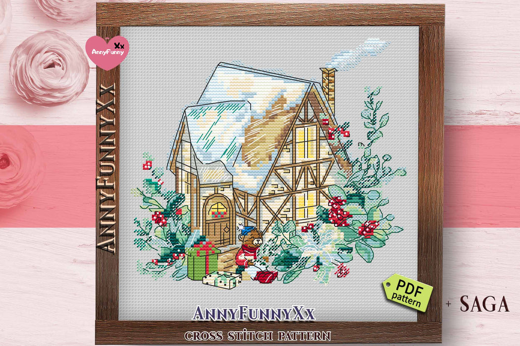 Gingerbread House - PDF Cross Stitch Pattern