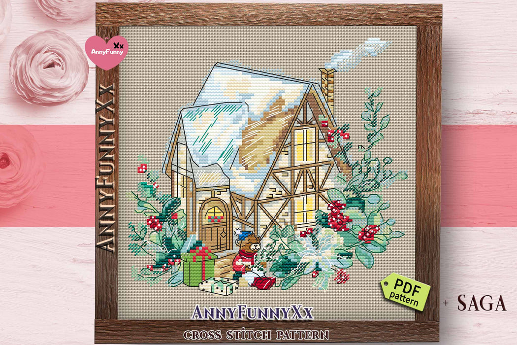 Gingerbread House - PDF Cross Stitch Pattern