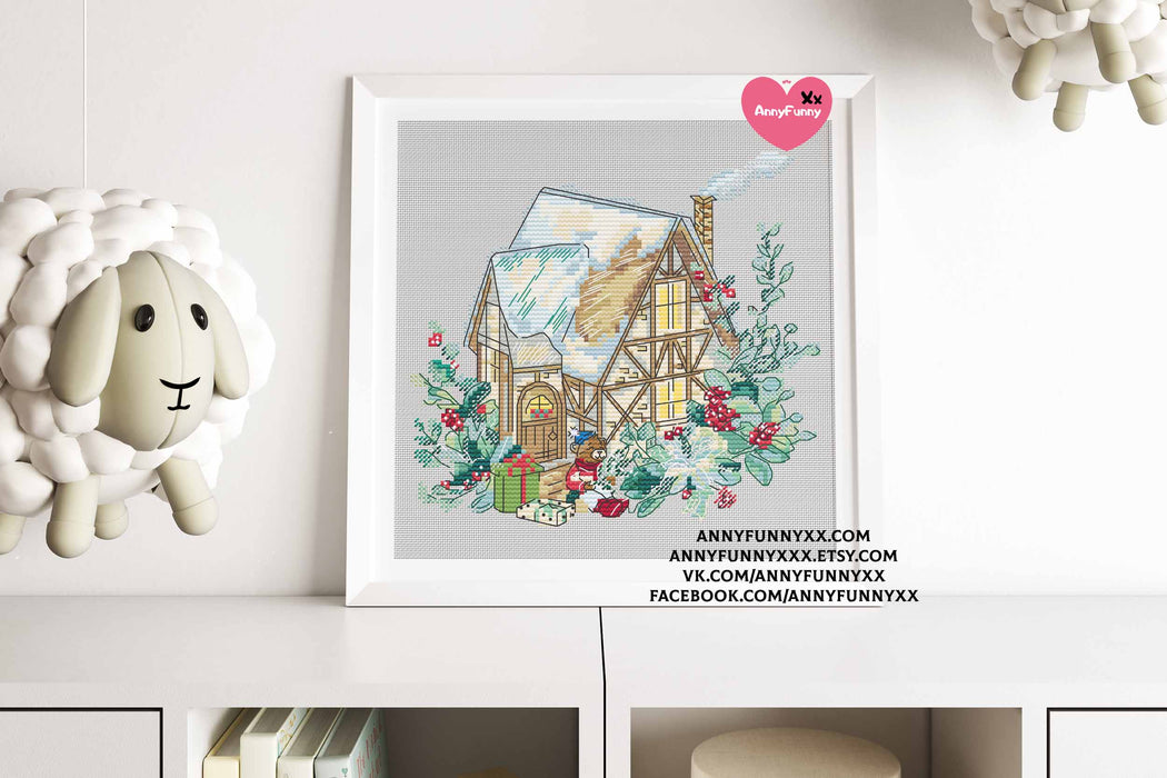 Gingerbread House - PDF Cross Stitch Pattern