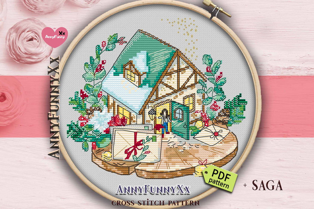 Gingerbread House 2 - PDF Cross Stitch Pattern