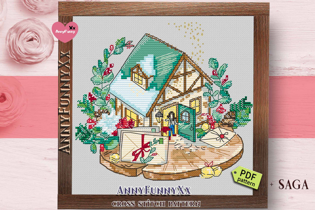 Gingerbread House 2 - PDF Cross Stitch Pattern