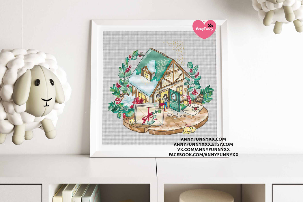 Gingerbread House 2 - PDF Cross Stitch Pattern